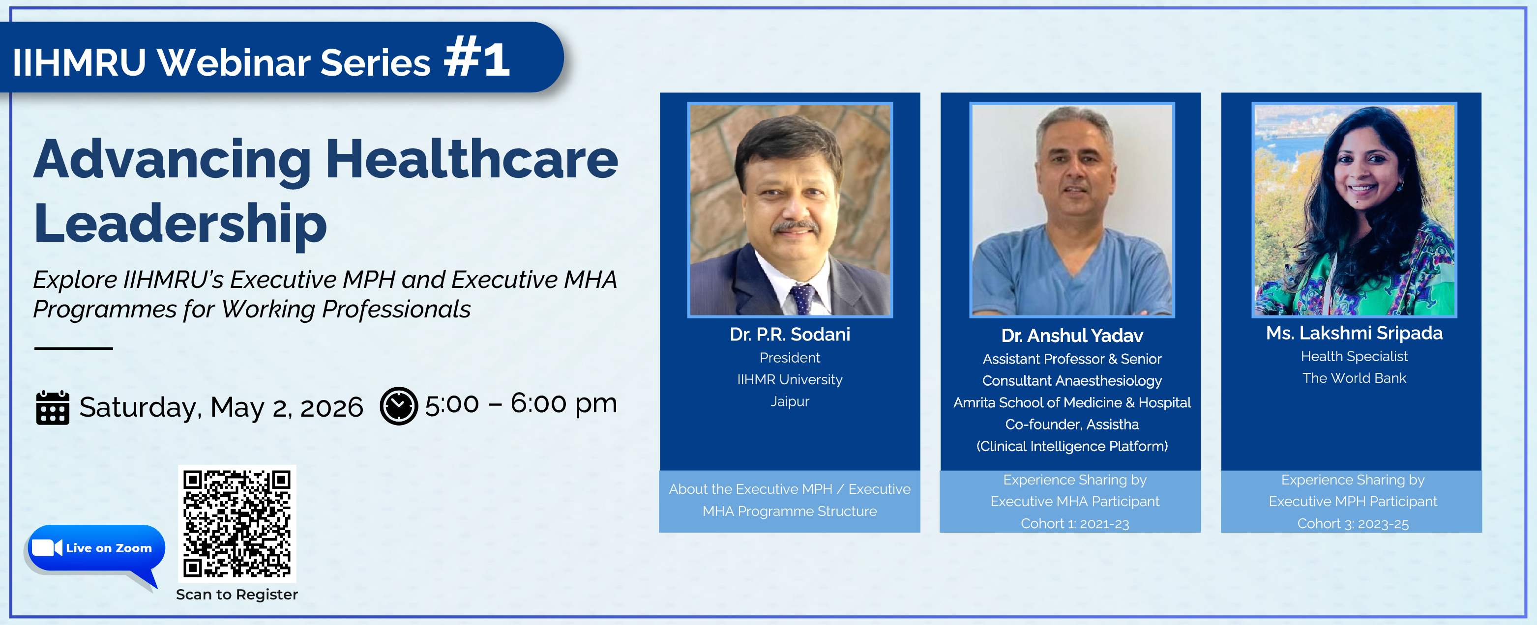 IIHMR Webinar Banner